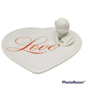 *2A Avon PORCELAIN jewelry dish collectible gift dresser top decor